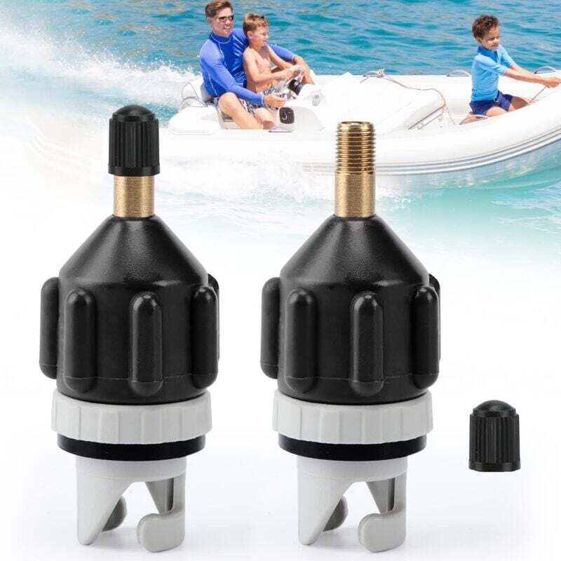 SNQ - 2-teiliges Kajak-Adapter-Set, SUP-Adapterventil, Aufblaspumpen-Konverter für Kanus, Stand-Up-Paddleboards