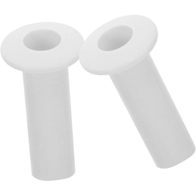 2-teiliges weißes Zubehörset für elektrische Ventilatoren mit Steuerstangen für abnehmbaren Schwingkopf. Praktisch und einfach zu verwenden
