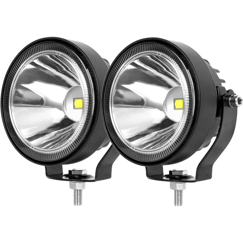 2 x 4 Zoll led-pod für Geländewagen, Allrad-SUV, Boot, selbstfahrende Nebelscheinwerfer-LED-Lampe (weißer Punkt, 2 Stück)