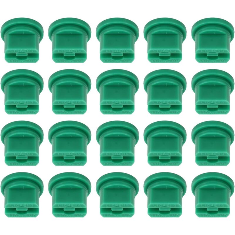 20 Hochdruck-Flachsprühdüsen aus Kunststoff für Pflanzen und Drohnen (grün)