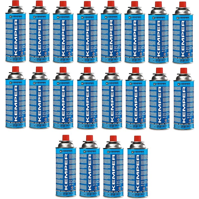 20 Patronen Gas Butan KEMPER fur Herd Camping Kanister Neu Laden Butan