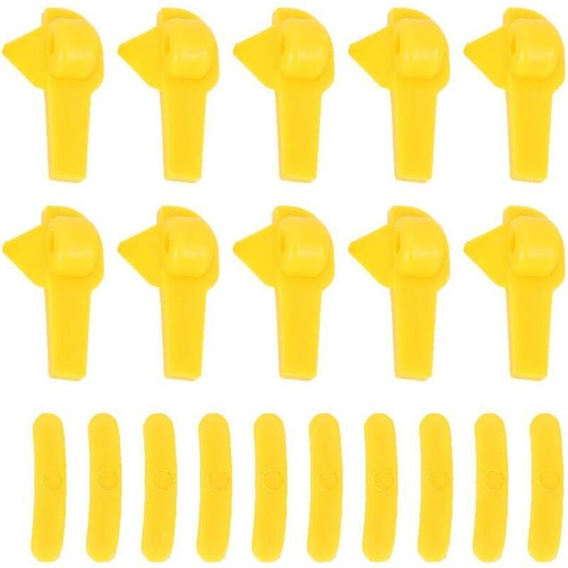 20 Pcs Reifen Wechsler Protektoren Ente Kopf Einsatz Demontieren Kopf Reifen Rad Reparatur Werkzeuge Gelb
