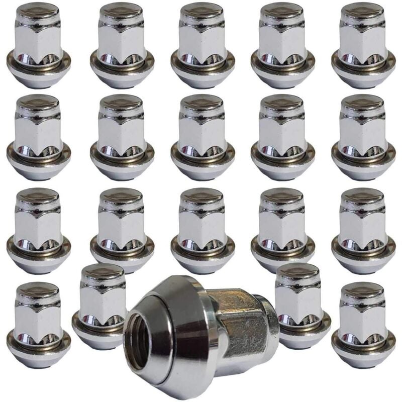 20 Radmuttern für Original Ford Alufelgen mit Schrägflansch Leichtmetallfelgen M12 x 1,5