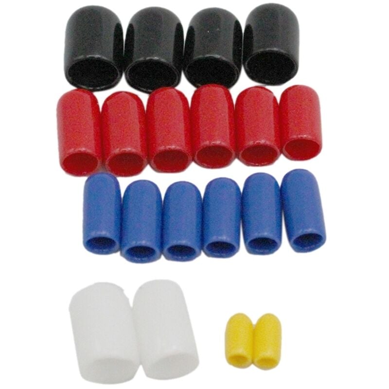 Tlily - 20 Stück 1/8 Zoll 3/16 Zoll 1/4 Zoll 3/8 Zoll 5/16 Zoll Vakuumleitungskappen passend für Chevy Ford, sortiertes Kit, Autozubehör, Schläuche