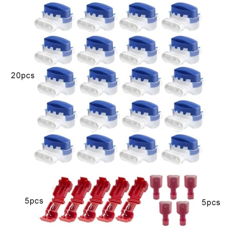 20 Stück Kabelverbinder für Roboter-Rasenmäher, mit Harz gefüllte Kabelverbinder, mit Gel gefüllte Anschlüsse für Rasenmäher-Roboter-Automower im