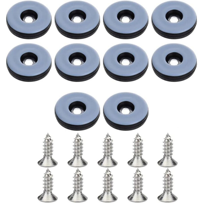 20 Stück Möbelgleiter Teflon, Runde Möbel Stuhlbeingleiter, Möbelgleiter Nagel Effektiver Schutz Ihrer Möbel Stühle Böden - Ø25mm