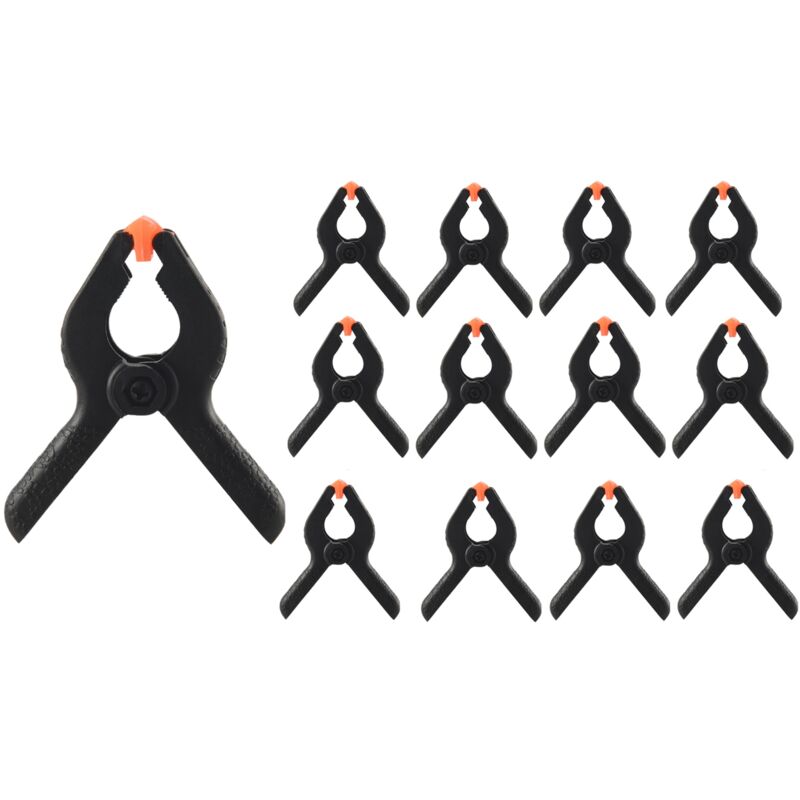 20 Stück starke Greifer, Nylon-Federklemmen, spurlos für Heimwerker, Holzbearbeitung, Fotostudios