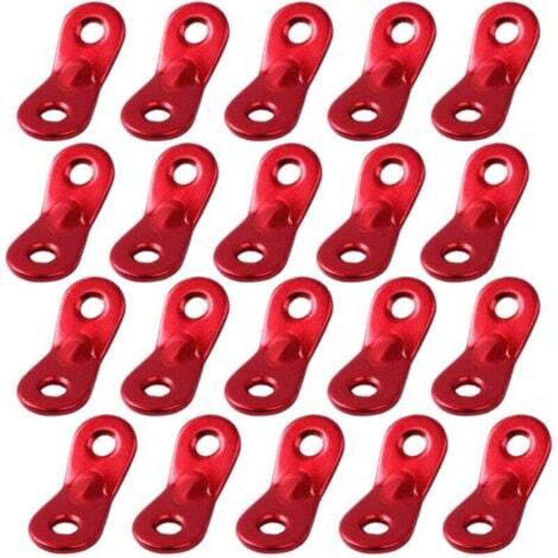 20 Stück winddichte Seilspanner aus Aluminiumlegierung für Outdoor-Zelte, geeignet für Wandern und Camping