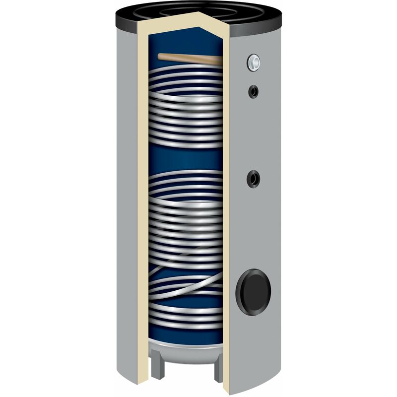 200 Liter Solarspeicher Warmwasserspeicher SO-200 Liter 2 Wärmetauscher Brauchwasserspeicher