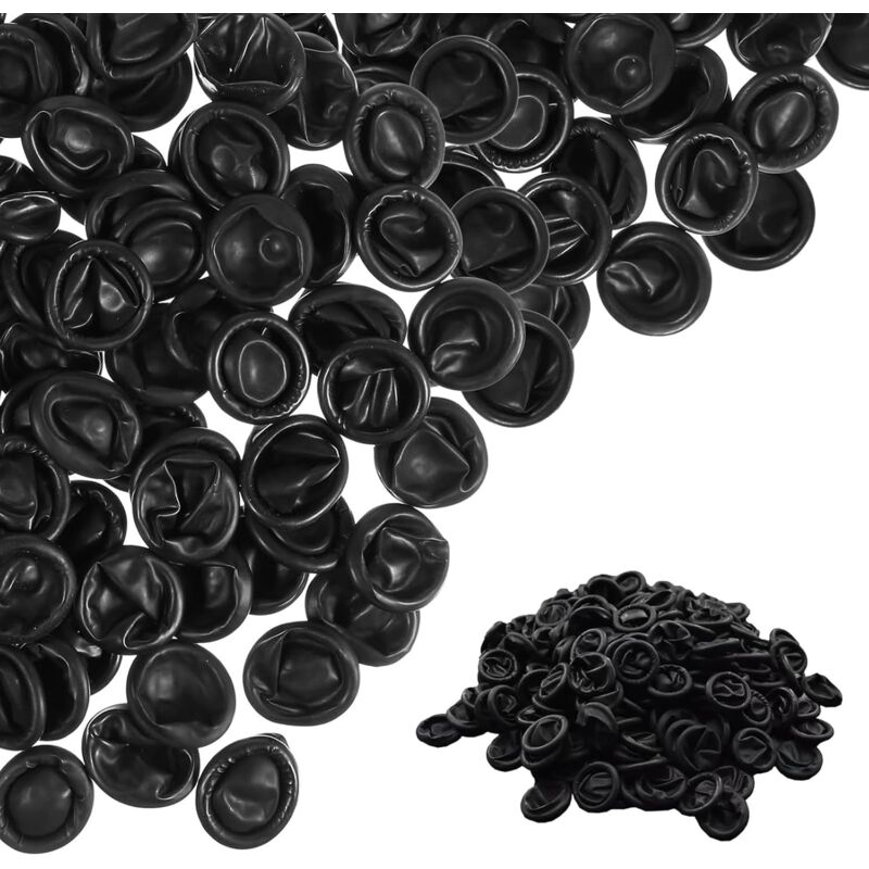 200 Stück Antistatische Latex Fingerlinge Schwarz Ideal für Kosmetik, Medizin & Mehr Finger Sleeves