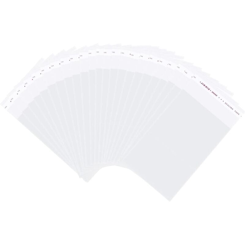 200 Stück Klein Selbstklebend Cellophantüten Transparente opp Selbstklebende Tüten 8x10 cm Flache Tüten für Süßigkeiten Nüsse Schmuck