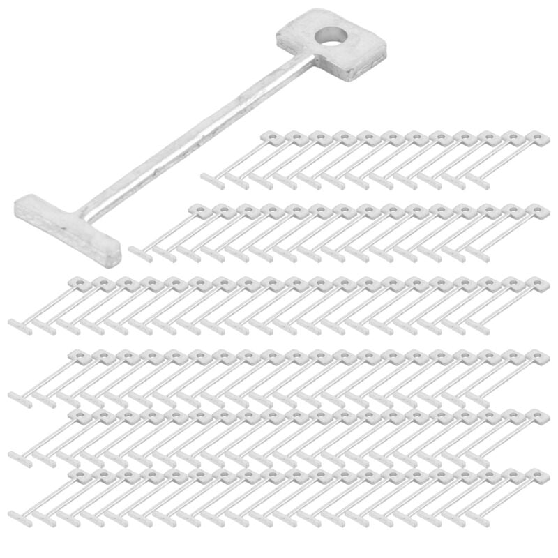 200 stücke Fliesen Nivellierung System für La in Stahl Wiederverwendbare Bodenbelag Bau Werkzeuge Fliesen Austauschbare