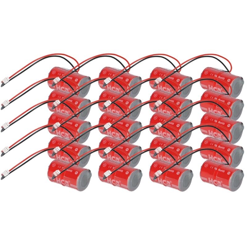 Verschiedene - 20x Lithium Batterie ER14250M dom Protector Schließzylinder kompatibel zu 298384