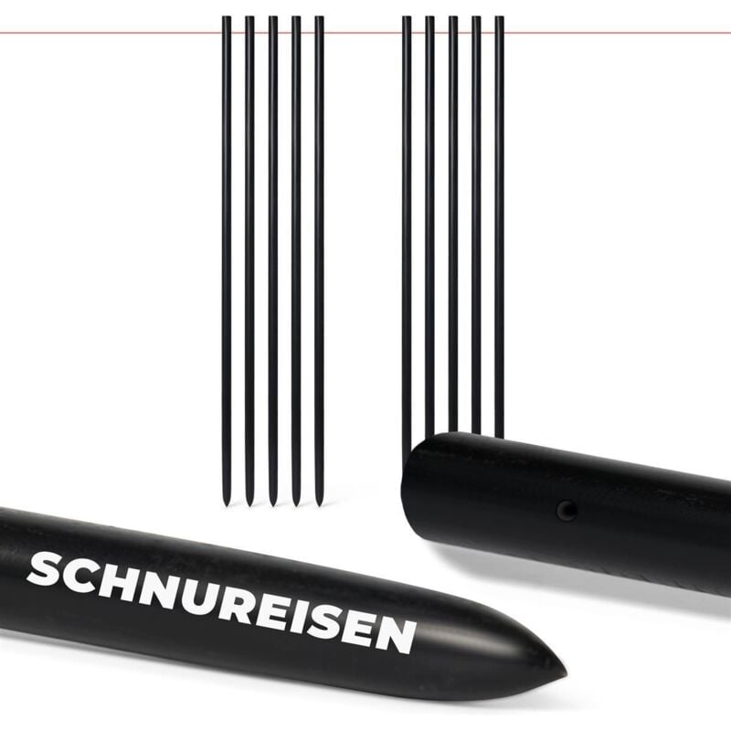 10x Novatool Bodenanker 10x Schnureisen Ø16 x 1000mm