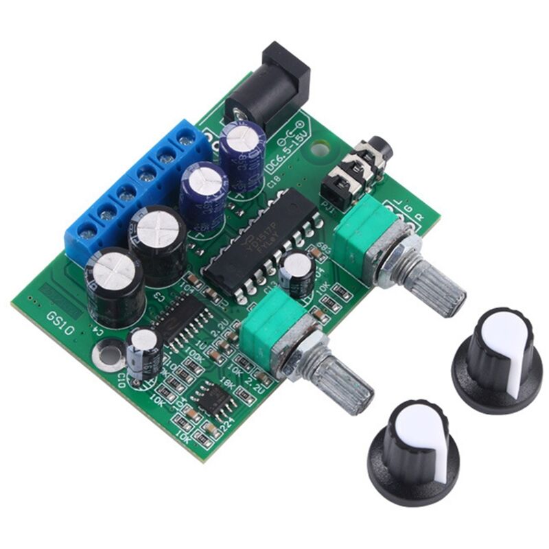 2.1-Kanal-HiFi-Leistungsverstärkerplatine der D, 25 W + 6 W + 6 W, Lautstärkeregler für Soundverstärker für Lautsprecher, Subwoofer, Heimkino