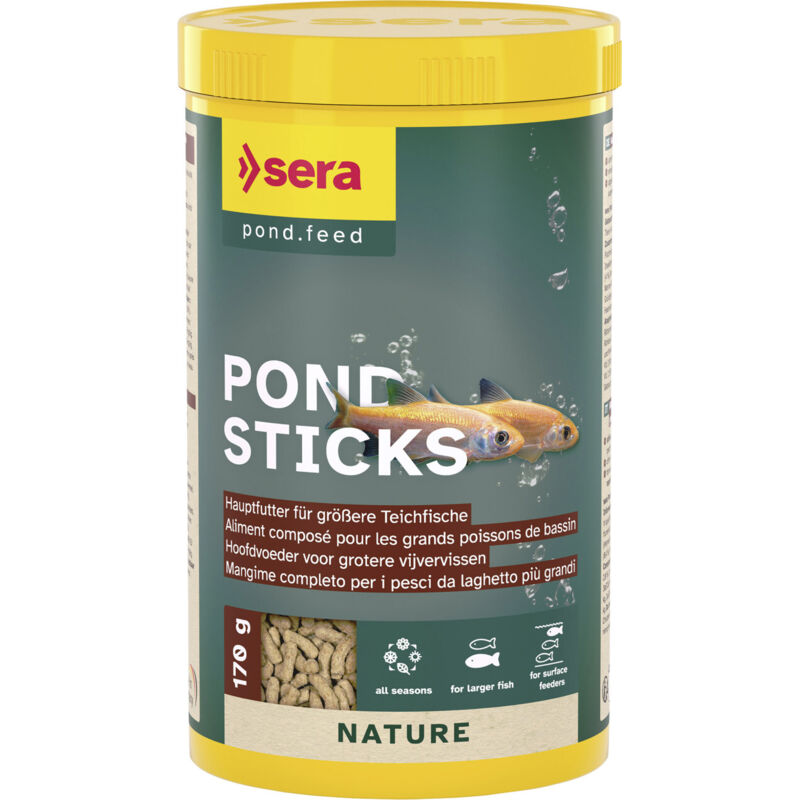 Sera Pond Fischfutter Teich Sticks für größere Fische 1 L Teichfutter
