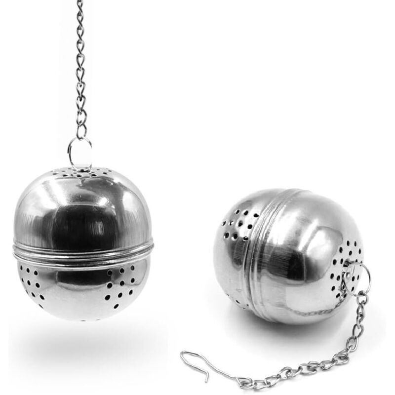 2,1 Zoll Edelstahlgewebe Teekugel Tee-Ei Siebe Teesieb Filter Tee-Ei Diffusor (Ei-Form)