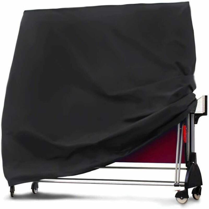 210d Oxford Tischtennisplatte Abdeckung 165 75 185cm Schwarz Klapptischtennisplatte Staubschutz Wasserdicht Klapptischtennisplatte Abdeckung
