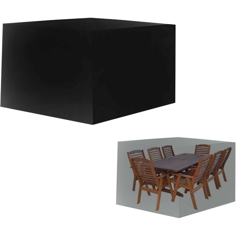 210D wasserdichte Gartenmöbel-Abdeckung, wasserdichte Schutzhülle für Gartenmöbel, quadratische Gartentisch-Abdeckung, Outdoor-Tischabdeckung,