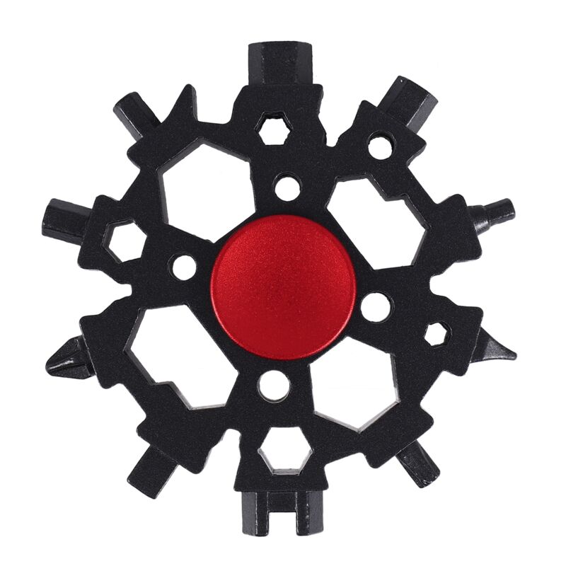 22-in-1 Schneeflocken-Multitool aus Kohlenstoffstahl, Standard-Multitool, Schraubenschlüssel, Geschenke für Männer B