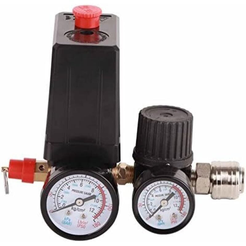 220V Kompressor-Druckschalter, Luftkompressor-Druckregler Ersatzteile Kompressor-Steuerventilschalter Luftkompressor-Regler