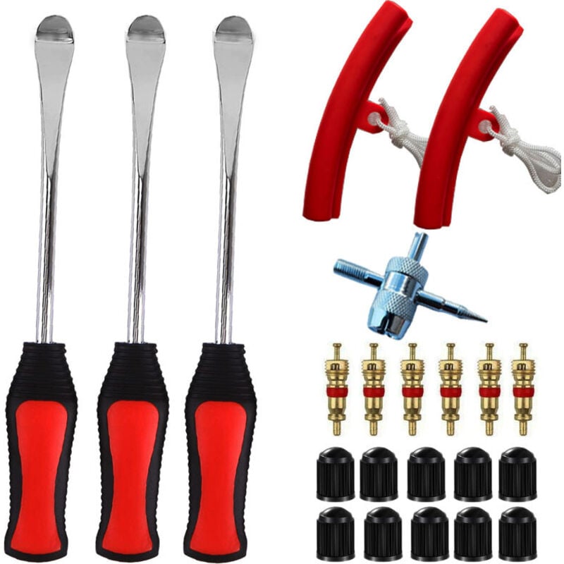 22Pcs Auto Felgenschutz Kit Reifenwechsel Hebel Felgenreparatur Werkzeuge Reifen Löffel Reifen Zubehör