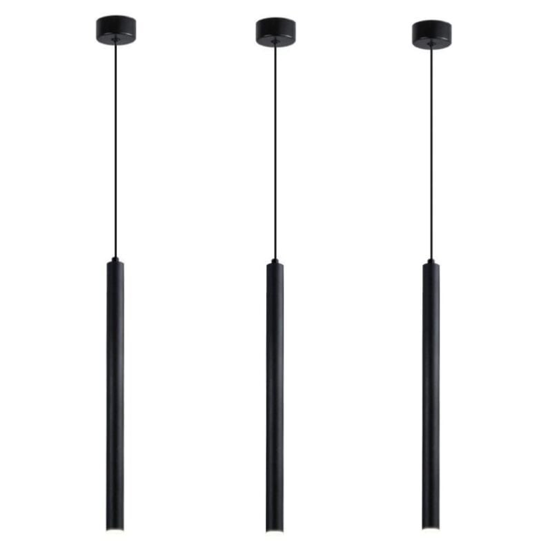 Led Industrielle Pendellampe Innenbereich Hängeleuchte Metall Kronleuchter für Esszimmer Café Küche Bar Schwarz 3 Stücke