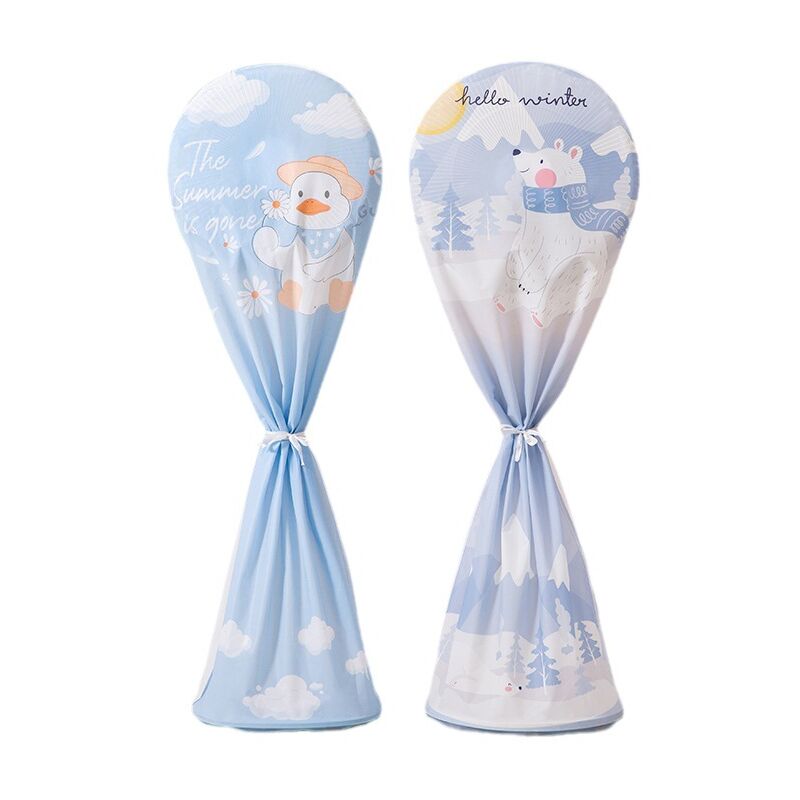 23,6' x 57' Staubdichte und wasserdichte Standventilator-Abdeckung, Haushaltsgeräte-Aufbewahrungstaschen, Standventilator-Schutzhülle (2 Stück)