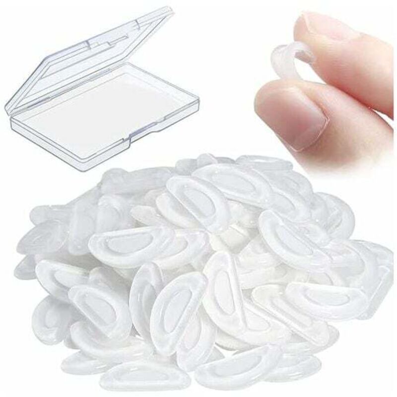 24 Paar selbstklebende Brillen-Nasenpads, D-förmige rutschfeste Silikon-Brillenpads, selbstklebende Nasenpads, Brillen-Nasenpads für Brillen, 15 mm