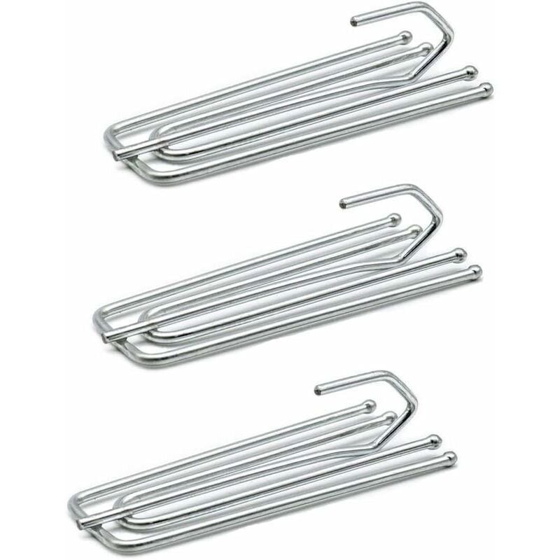 24 Stück dicke Vorhanghaken, dicke Vorhanghaken für Quetschfalten-Vorhang, Türvorhang, Fenstervorhang