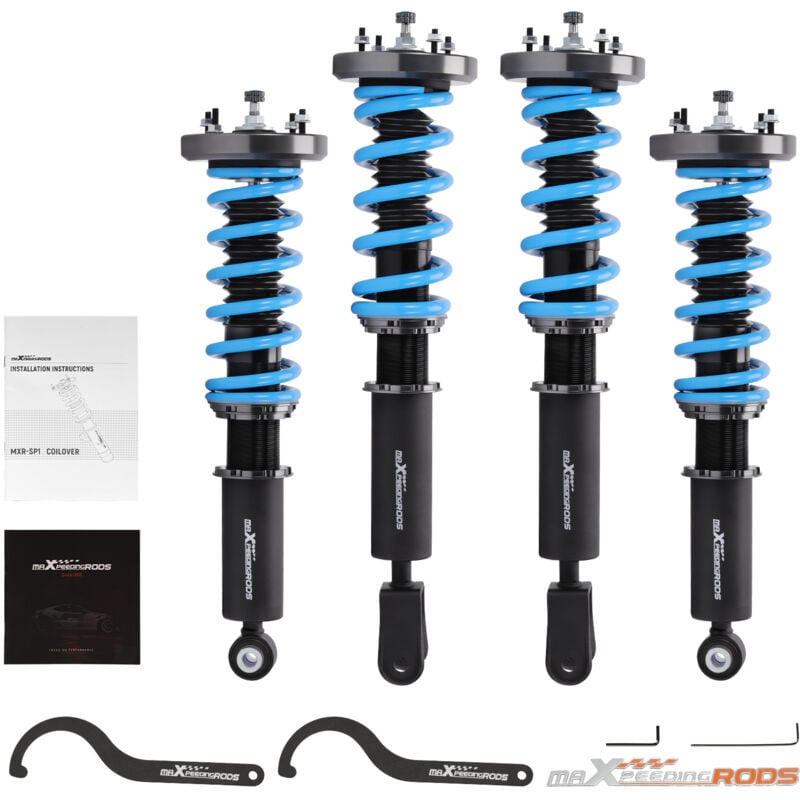 24 Stufen Gewindefahrwerk for Jaguar xj X350 XJ8 xjr 2003-2009 Federdämpfer