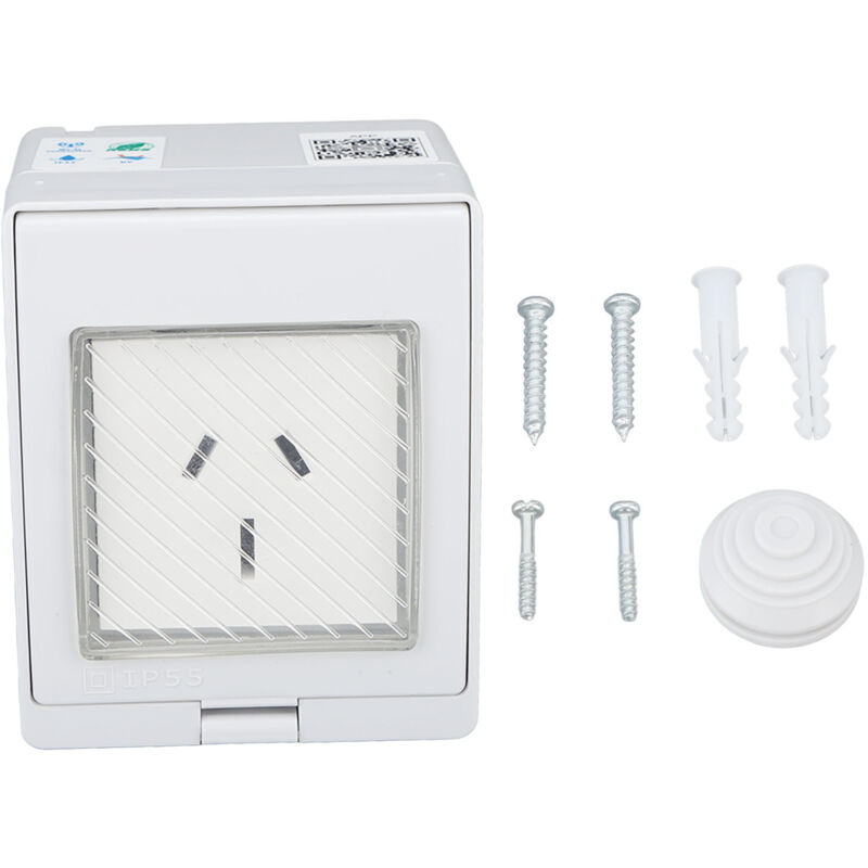 240V IP55 WLAN-Steckdose Badezimmer ABS-Steckdose Outdoor Wasserdicht PC ABS 100 Smart Spritzwassergeschützt WLAN Badezimmer Keller Balkon Outdoor