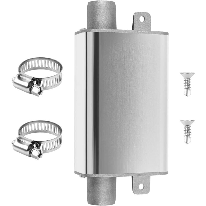 24mm Auspuffschalldämpfer, Silber Auspuffrohr Schalldämpfer, Auto Diesel Heizung Auspuffanlage für Ebers-pacher We-bas-to Air Standheizung