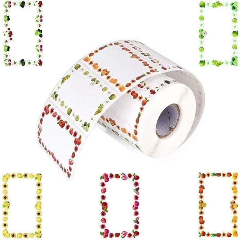 250 Stück Obstetiketten, XU, selbstklebende Marmeladenetiketten, Gefrieretiketten, ideale Geschenke für Marmeladengläser - KZQ