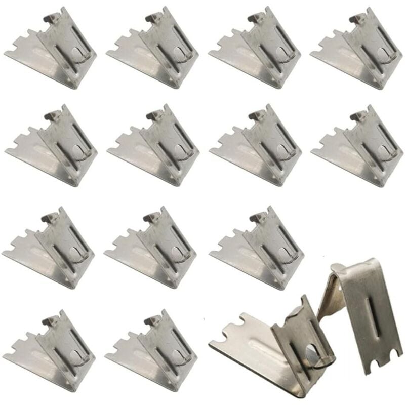 25er-Pack Kühlschrank-Regalklammern, Gefrierschrank-Regalklammern, Kühlschrank-Regalstütze, Edelstahlhaken, Kühlschrank-Regalklammer