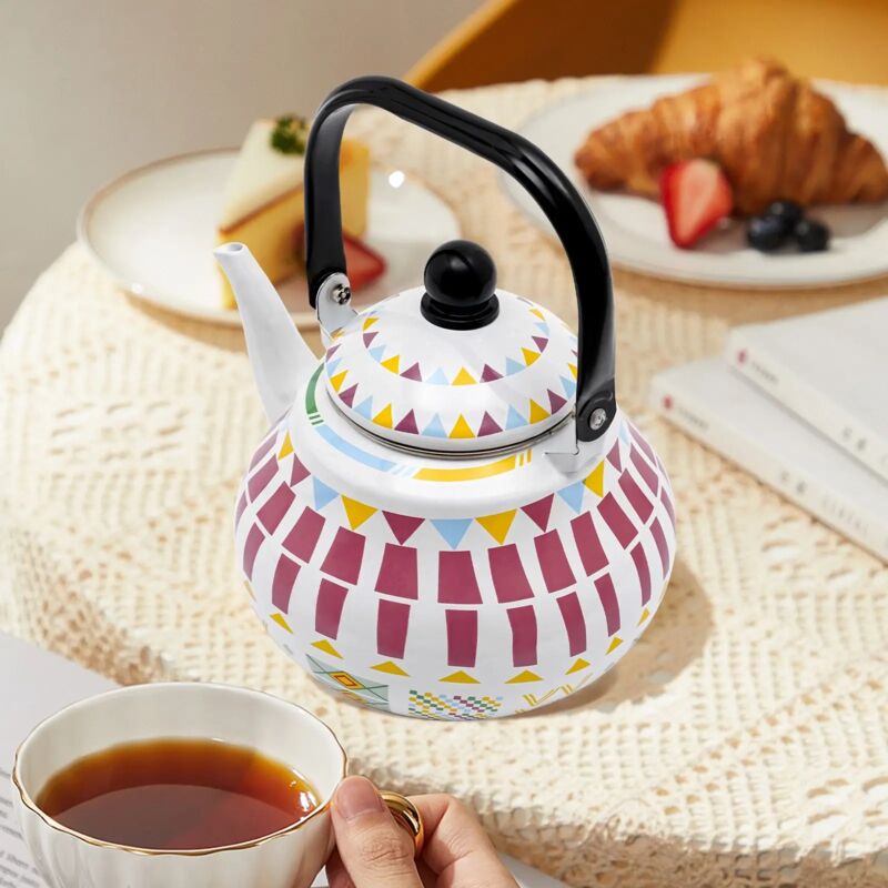 2.5L großer Wasserkocher mit Griff, eleganter Emaill-Wasserkocher, Elektromagnetofen, Gasofen, Infrarotofen verfügbar