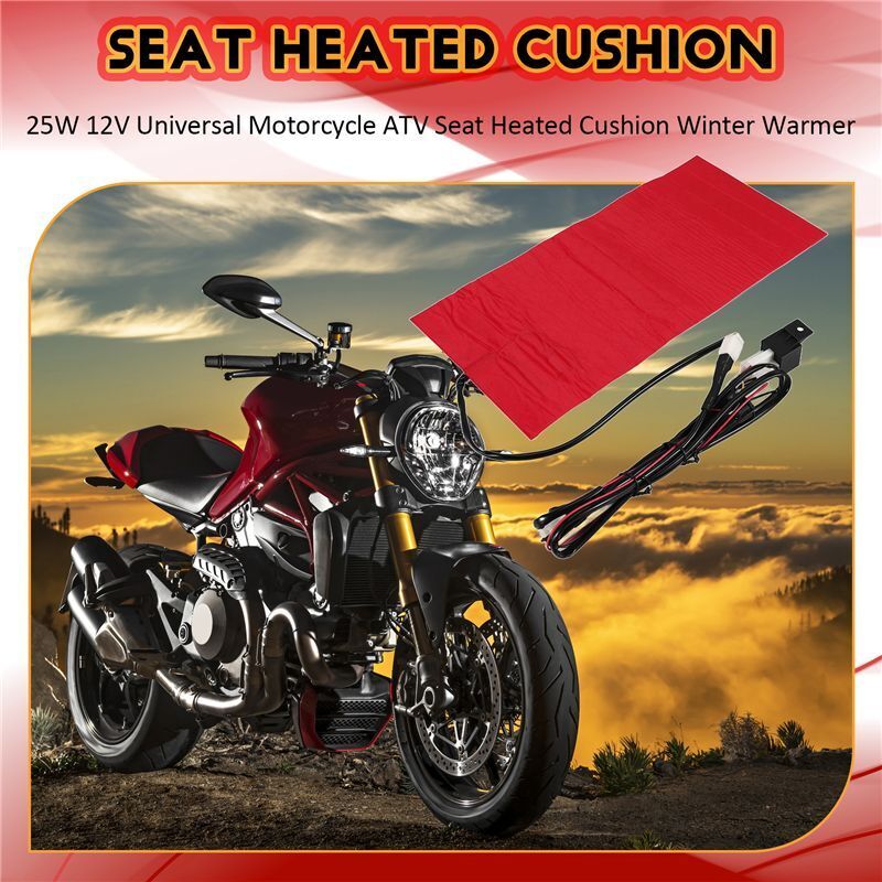 25W 12V Universal Motorrad ATV Sitz Heizung Kissen Winter WäRmer Wasserdichte Pad Heizung Kissen Matte