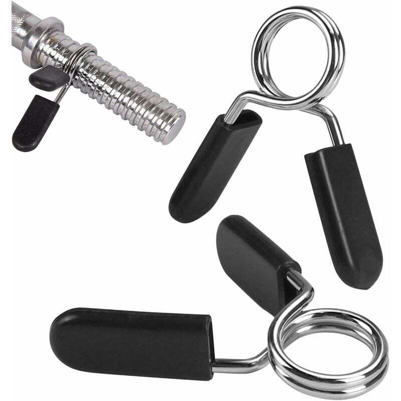 2,5 cm Hantelklemme, 2 Stück Gewichtheberklemme, Federklammern für Gewichte, Hanteln, Federscheibenstopp, für Fitnessstudio, Fitness, Bodybuilding,