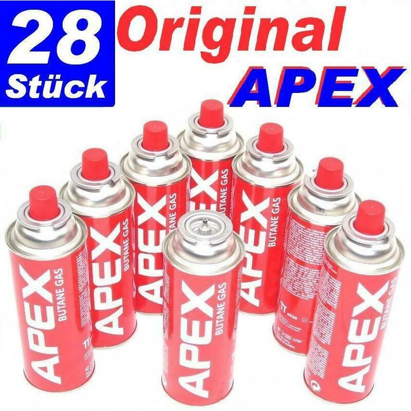 Apex - 28 x Butan Gaskartusche a 227g Gaskartuschen Gaskocher MSF-1A Campinggas
