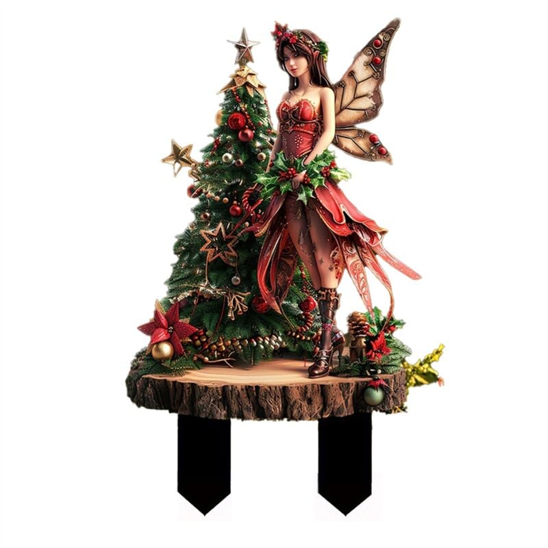 2D Fee Blumentopf Dekoration Pflanzgefäß Töpfe Dekor