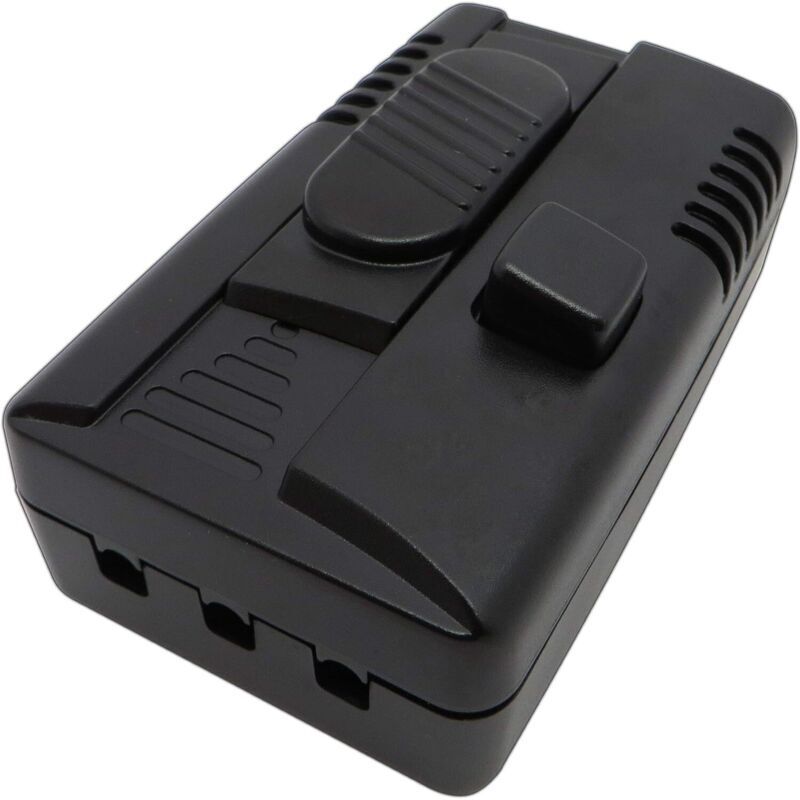 2er-LED-Fußdimmer (108x64x40mm), mit 2 Ausgängen: Dimmer und Schalter, stufenlos dimmbar, für verstellbare LED-Lampen, Zwischenkabel, leise LED