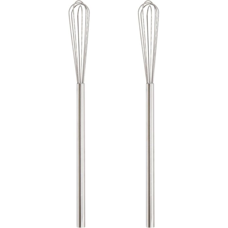 2er-Pack 10' Mini-Saucenbesen aus 304 Edelstahl, groß, groß