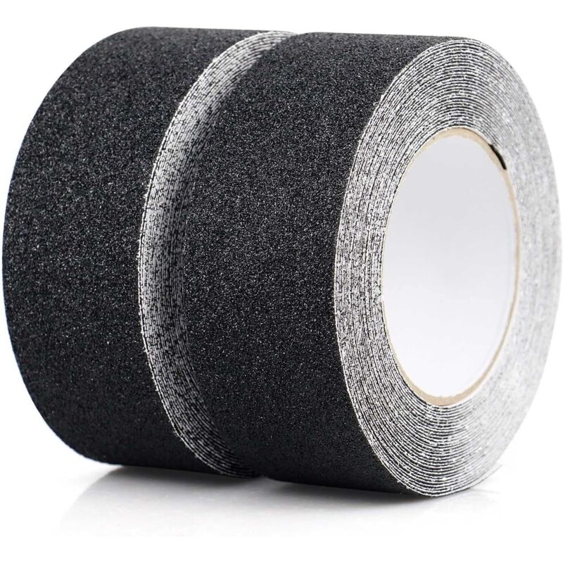 2er-Pack Anti-Rutsch-Klebeband, Anti-Rutsch-Streifen mit Anti-Rutsch-Klebeband für Treppen, Stufen, Fußböden, starkes Anti-Rutsch-Klebeband,