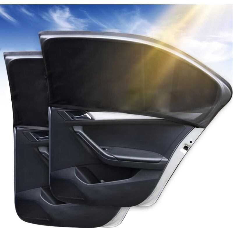 2er-Pack Auto-Sonnenschutz, Auto-Sonnensocke, Baby-Auto-Sonnenschutz, Auto-Sonnenschutz für die meisten Autos, blockiert über 98 % der schädlichen