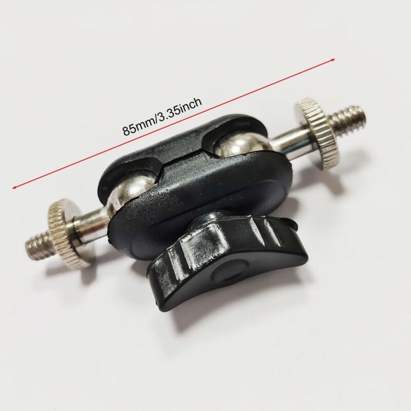 2er-Pack Ersatz-Super-Clamp-Montagearm, 17 mm doppelseitiger Kugelkopf + 1/4-Zoll-Schraube für GoPro, Stativ, Handyhalterung, Webcam,