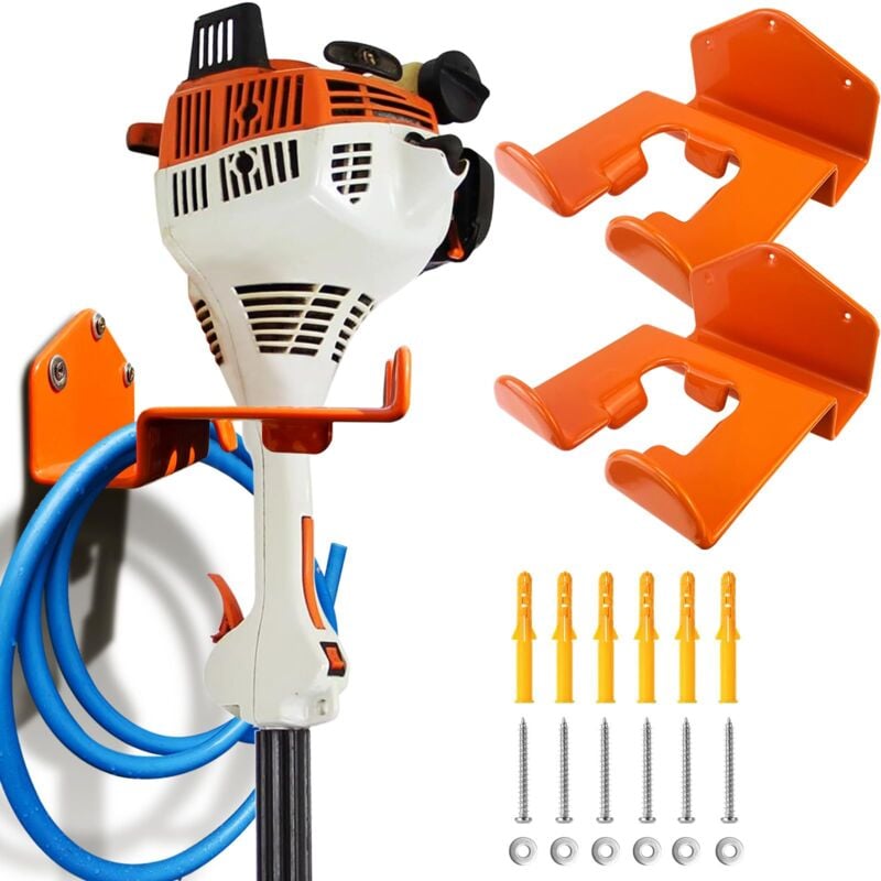 2er-Pack Garagen-Lagerregale, Garten-Elektrowerkzeuge, Heckenschere, Wandhalterung, Garagen-Organizer