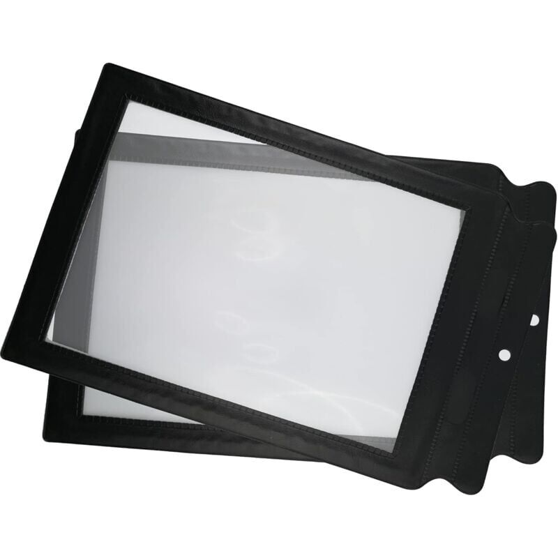 2er-Pack große Leselupen im Format A4 - sehr leicht und bruchsicher - für Senioren - A4-Linse - 3-fache Vergrößerung - für Bücher, Zeitungen,