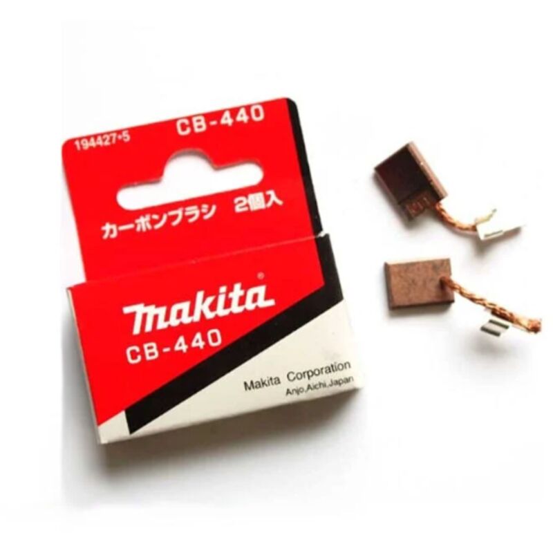 2er-Pack Kohlebürsten CB 440 für Akkuschrauber/Bohrschrauber - MAKITA 194427-5
