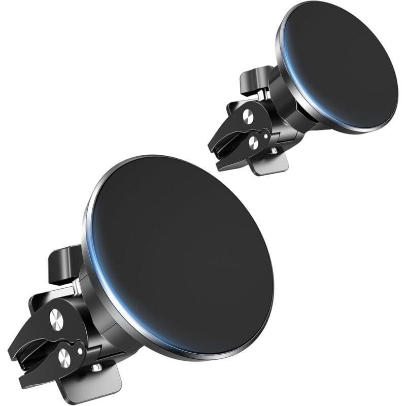 2er-Pack magnetische Auto-Handyhalterung, 360-Grad-Drehung fürs Auto, Auto-Handymagnet, magnetische Auto-Handyhalterung, kompatibel mit Mag-Safe und