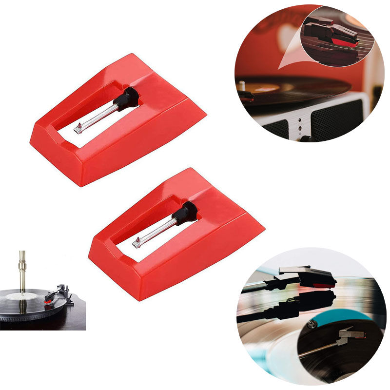 2er Pack Plattenspielernadeln, Plattenspieler Nadel Plattenspielernadeln, Ersatzzubehör, Ersatz-Plattenspielernadel für Plattenspieler, Phonograph